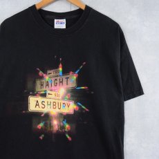 画像1: Gene Anthony "HAIGHT ASHBURY" 看板プリントTシャツ L (1)