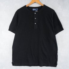 画像1: 【お客様専用ページ】POLO Ralph Lauren 無地 ヘンリーネックTシャツ BLACK L (1)