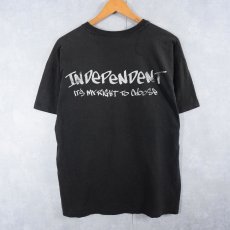 画像2: 90's Sacred Reich "INDEPENDENT IT'S MY RIGHT TO CHOOSE" ヘヴィメタルバンドTシャツ BLACK  (2)