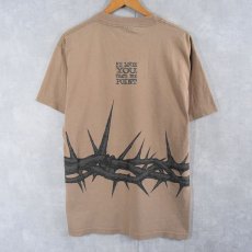 画像2: 90's USA製 "HE DIED TO MAKE A POINT" ジーザスプリントTシャツ L (2)