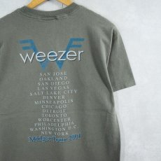 画像2: 2000's Weezer "Midget Tour 2001" オルタナティブロックバンドTシャツ M (2)