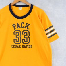 画像1: 70〜80's USA製 "PACK 33 CEDAR RAPIDS" プリントTシャツ XL (1)