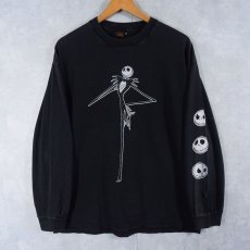 画像1: The Nightmare Before Christmas "Jack Skellington" キャラクタープリントロンT BLACK XL (1)