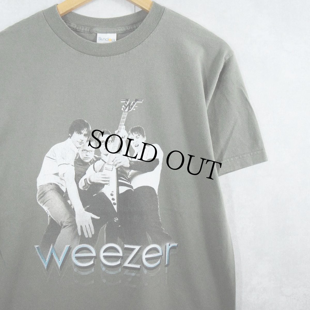 画像1: 2000's Weezer "Midget Tour 2001" オルタナティブロックバンドTシャツ M (1)