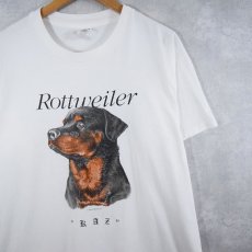 画像1: 90's AIR WAVES USA製 "Rottweiler" 犬プリントTシャツ XL (1)