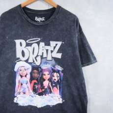 画像1: BRATZ ケミカルウォッシュ ラメプリントTシャツ XL (1)