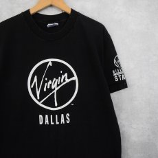 画像1: 90〜2000's Virgin Records ロゴプリント Tシャツ BLACK L (1)