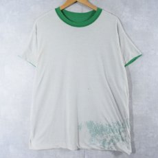 画像2: 70〜80's "NOTRE DAME PHYS.ED." ダブルフェイス リバーシブルプリントTシャツ (2)