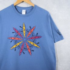 画像1: 2000's LIBERTY GRAPHICS "R.N.RICHARDSON" アートプリントTシャツ L (1)