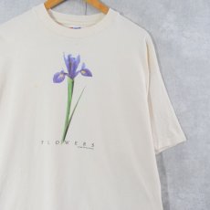 画像1: 90's Plant The Earth USA製 "FLOWERS" フラワープリントTシャツ XL (1)