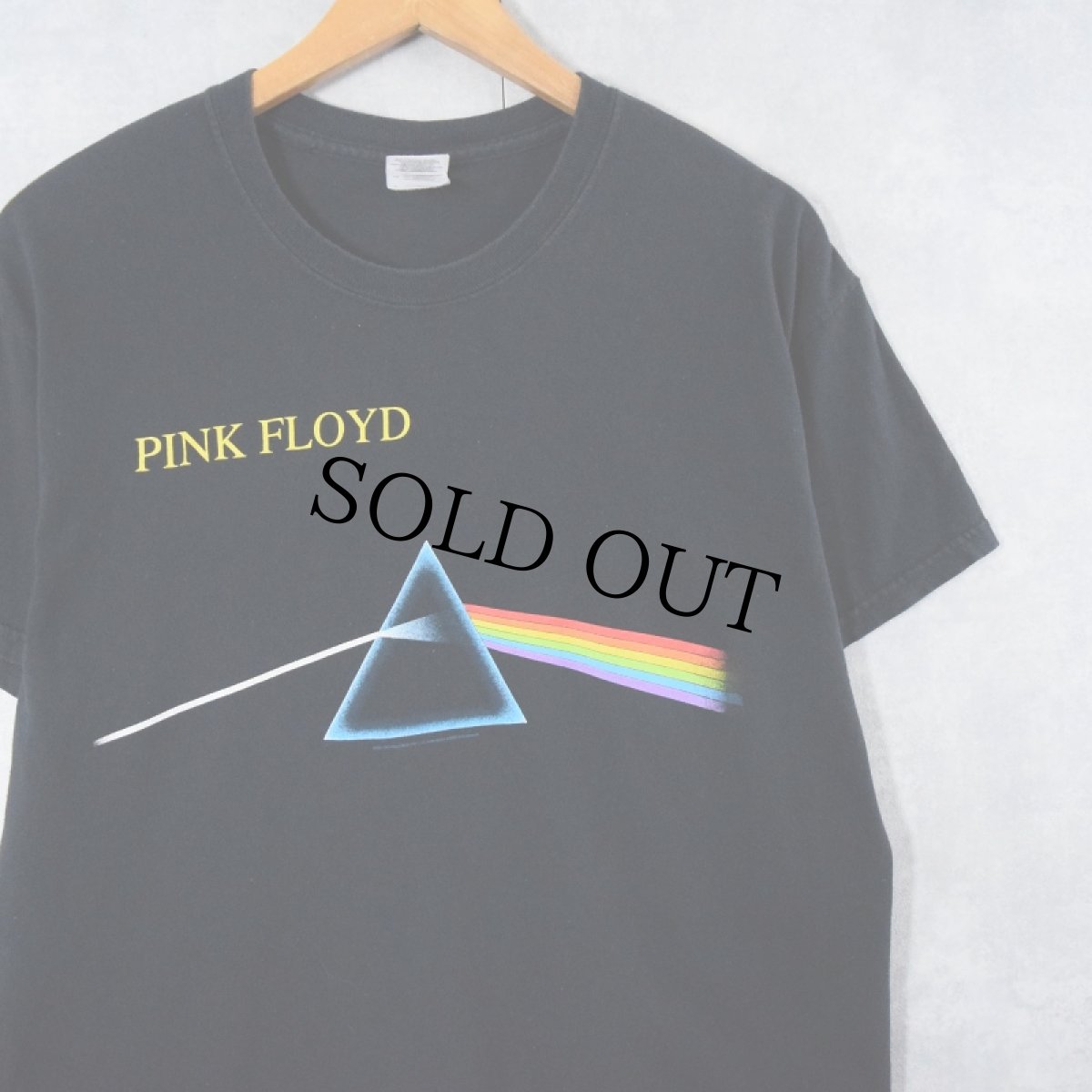 画像1: PINK FLOYD "DARK SIDE OF THE MOON" ロックバンドTシャツ BLACK L (1)