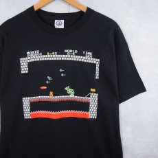 画像1: 2000's Nintendo スーパーマリオ ゲームキャラクタープリントTシャツ BLACK L (1)