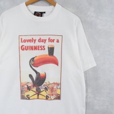 画像1: GUINNESS BEER "Lovely day for a GUINESS" ビールメーカー プリントTシャツ L (1)