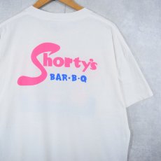 画像2: 90's Shorty's Bar-B-Q 飲食店 ロゴプリントTシャツ XL (2)