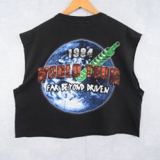 画像2: 90's PANTERA USA製 "WORLD TOUR 1994" ヘヴィメタルバンド カットオフTシャツ BLACK XL (2)