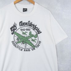 画像1: 90's DOOLITTLE RAID ON TOKYO "50th anniversary" ドーリットル空襲 プリントTシャツ XL (1)