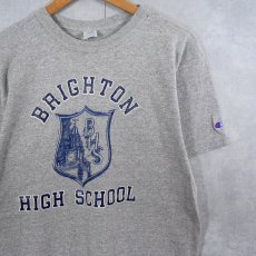 画像1: 80's Champion トリコタグ USA製 88/12 "BRIGHTON HIGH SCHOOL" プリントTシャツ L (1)