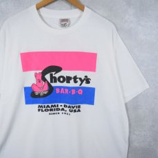 画像1: 90's Shorty's Bar-B-Q 飲食店 ロゴプリントTシャツ XL (1)