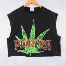 画像1: 90's PANTERA USA製 "WORLD TOUR 1994" ヘヴィメタルバンド カットオフTシャツ BLACK XL (1)