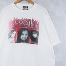 画像1: 90's "GOSSIP LIES & SECRETS" USA製 歌手&女優プリントTシャツ 2XL (1)