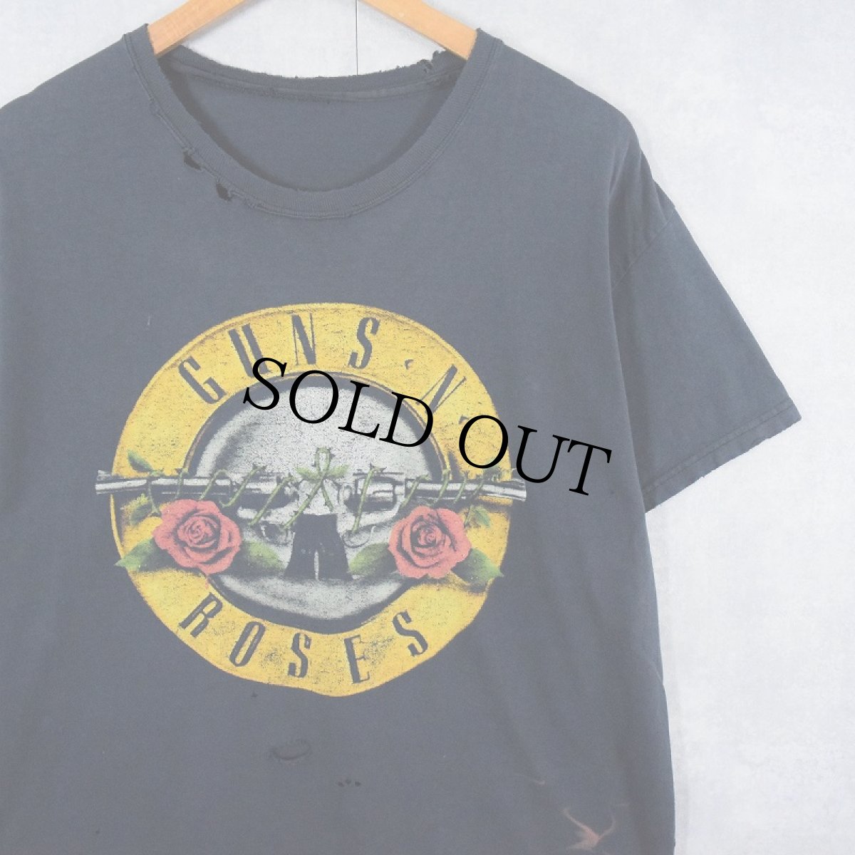 画像1: GUNS N' ROSES ロックバンドTシャツ BLACK (1)