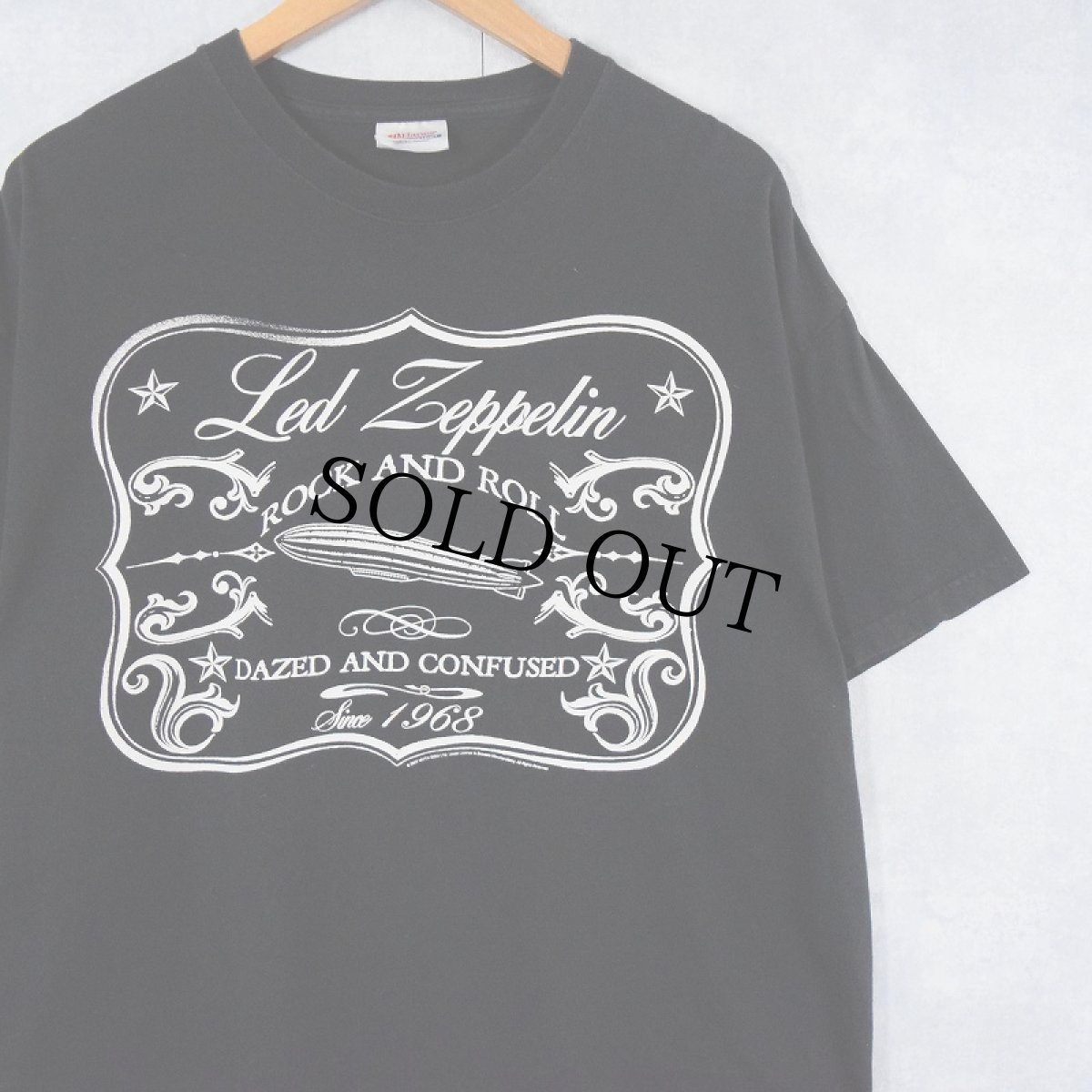 画像1: 2000's Led Zeppelin "DAZED AND CONFUSED" ロックバンドTシャツ BLACK XL (1)