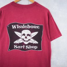 画像1: 90's Whalebone Surf Shop USA製 サーフショッププリントTシャツ L (1)