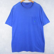 画像1: 90's POLO Ralph Lauren USA製 ロゴ刺繍 ポケットTシャツ XL (1)