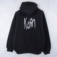 画像1: Korn メタルバンドスウェットフーディー BLACK XL (1)