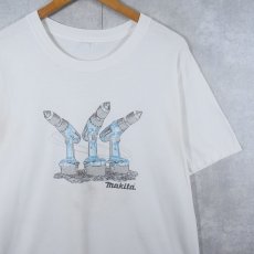 画像1: makita 電動工具メーカープリントTシャツ (1)