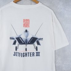 画像1: 90's JETFIGHTER III ビデオゲームプリントTシャツ (1)