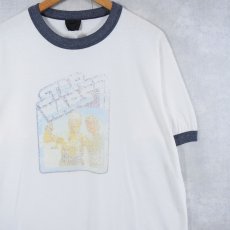 画像1: 90's STAR WAES USA製 映画プリントリンガーTシャツ XL (1)