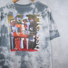 画像1: Picasso "Three Musicians" アートプリント タイダイTシャツ L (1)