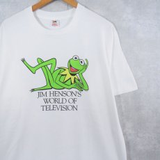 画像1: 90's The Muppets USA製 "Kermit" キャラクタープリントTシャツ XL (1)