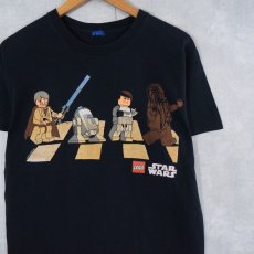 画像1: 2011 STAR WARS LEGO ロックバンドパロディプリントTシャツ BLACK (1)