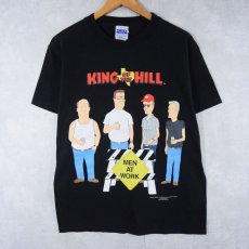 画像1: 90's〜 King of the Hill キャラクタープリントTシャツ BLACK M (1)