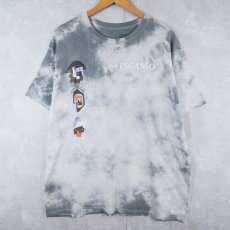 画像2: Picasso "Three Musicians" アートプリント タイダイTシャツ L (2)