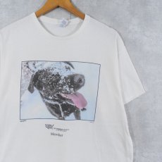 画像1: THE HUMANE SOCIETY 非営利団体 犬プリントTシャツ L (1)