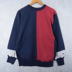 画像1: 90's Champion REVERSE WEAVE USA製 クレイジーパターンスウェット XL (1)