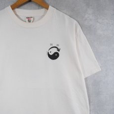 画像2: 90's USA製 "阴阳" 陰陽プリントTシャツ L (2)