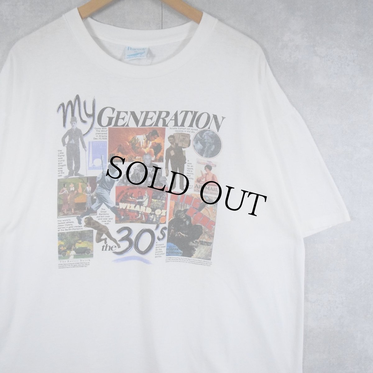 画像1: 90's USA製 "my GENERATION 30's" プリントTシャツ XL (1)