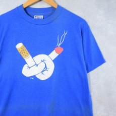 画像1: 80's USA製 タバコプリントTシャツ L (1)