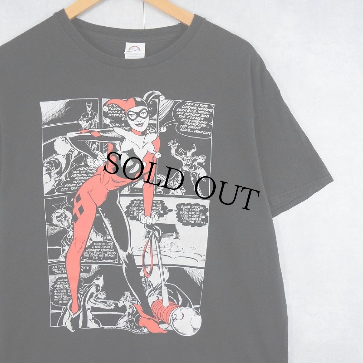 画像1: DC COMICS "Harley Quinn" キャラクタープリントTシャツ L (1)