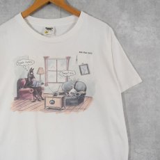 画像1: 90's THE FAR SIDE USA製 シュールイラストプリントTシャツ L (1)