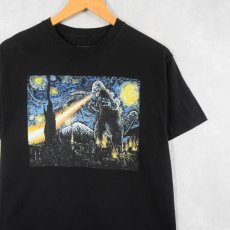 画像1: GODZILLA アートパロディプリントTシャツ (1)