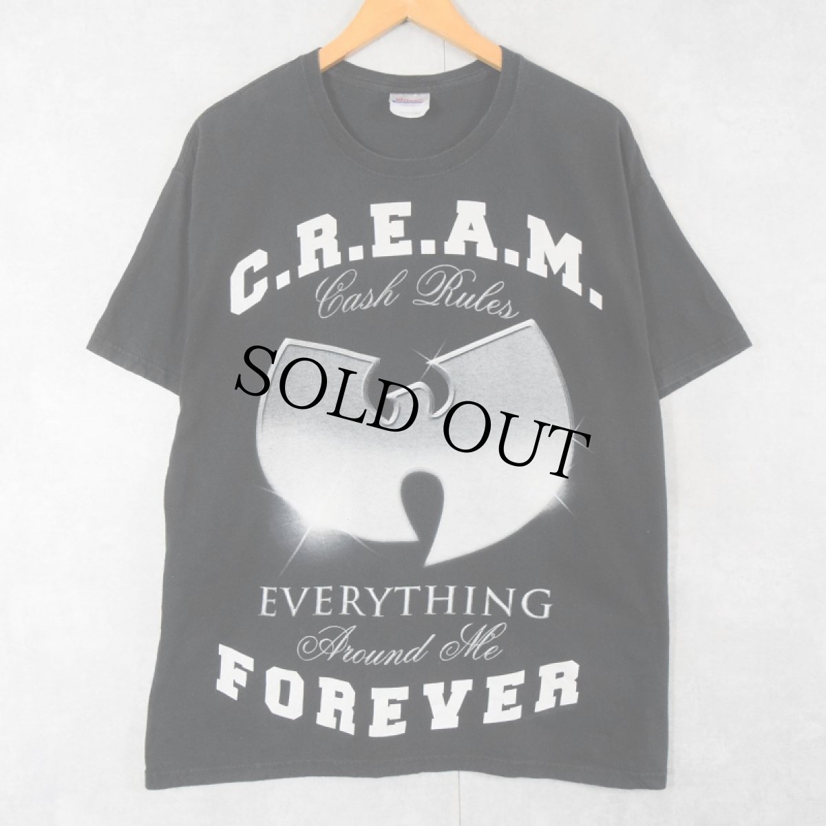 画像1: WU-TANG CLAN "C.R.E.A.M." ヒップホップTシャツ L (1)