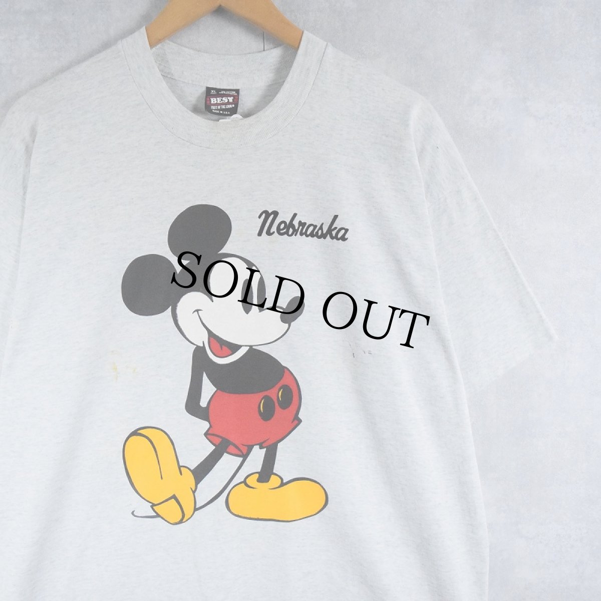 画像1: 90's ブート MICKEY MOUSE USA製 "Koopmann" キャラクタープリントTシャツ XL (1)