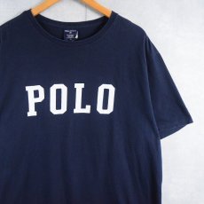 画像1: POLO SPORT Ralph Lauren ロゴプリントTシャツ NAVY L (1)