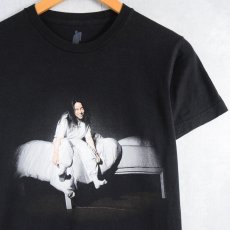 画像1: Billie Eilish "When We All Fall Asleep, Where Do We Go?" ミュージシャンフォトプリントTシャツ BLACK S (1)