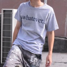 画像1: "Whatever..." メッセージプリントTシャツ S (1)